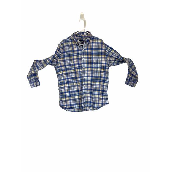 Chaps Blue Plaid Long Sleeve Button Down Shirt Men’s - Picture 1 of 2